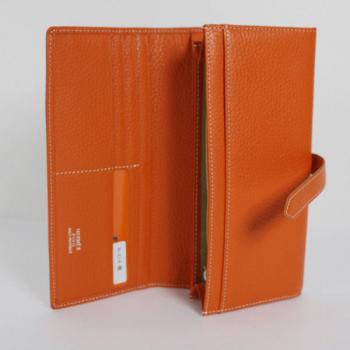 Cheap Hermes Wallet H514 Wallet Lambskin Orange