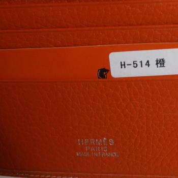 Cheap Hermes Wallet H514 Wallet Lambskin Orange