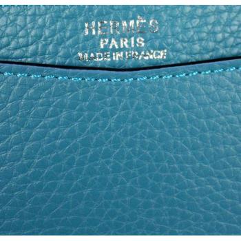 Hermes  bags 18322 Ladies Lambskin Blue