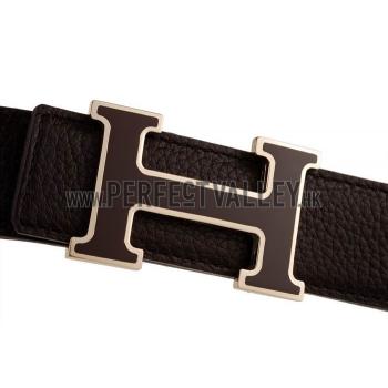 Hermes H Buckle Brown Belt