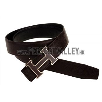 Hermes H Buckle Brown Belt