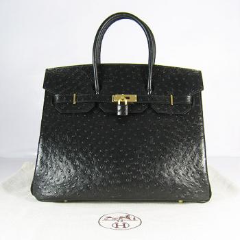 Replica Hermes Birkin 6089 Ladies Handbag Black HM01111