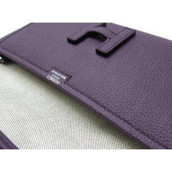 Hermes Clutches 1031 Evening Bag Lambskin Purple Replica