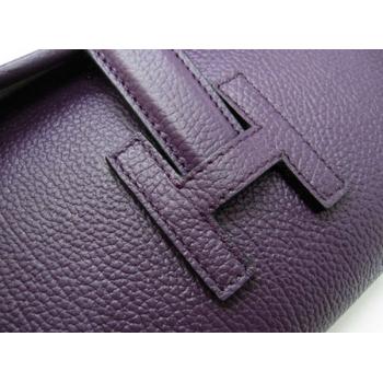 Hermes Clutches 1031 Evening Bag Lambskin Purple Replica