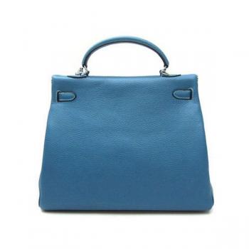 Hermes Kelly 1043 Ladies Cow Leather Blue