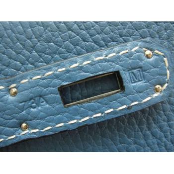 Hermes Kelly 1043 Ladies Cow Leather Blue