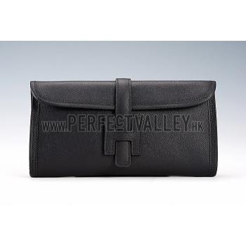 Replica Hermes Jige Elan 29 Black Clutch 608008