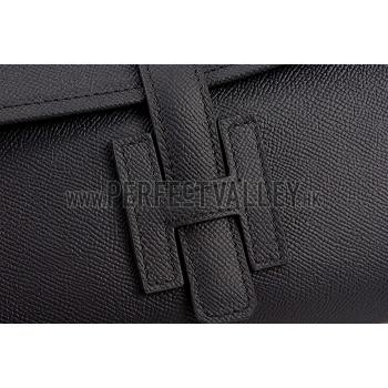 Replica Hermes Jige Elan 29 Black Clutch 608008