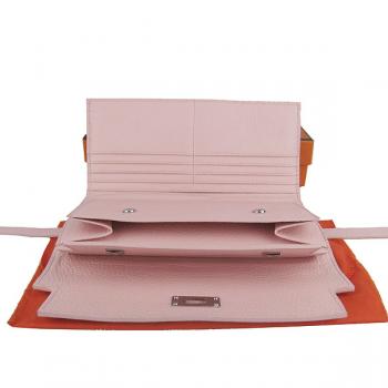 Cheap  Hermes Clutches H009 Cow Leather Pink