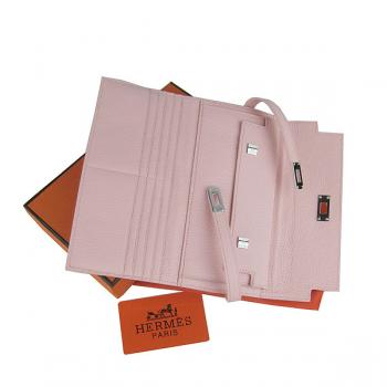 Cheap  Hermes Clutches H009 Cow Leather Pink