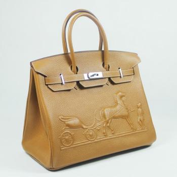 Hermes Birkin 1041 Handbag Cow Leather Apricot