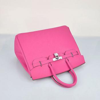 Cheap  Hermes Original leather 6089 Handbag Pink