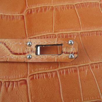 Hermes Clutches H009 Evening Bag Crocodile Orange