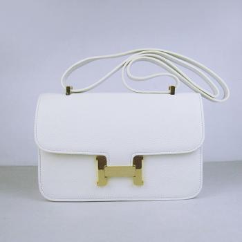 Replica Hermes Constance H020 Cow Leather White