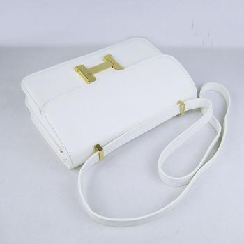 Replica Hermes Constance H020 Cow Leather White