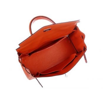 Hermes Kelly 1024 Cow Leather Red Bag