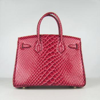 Hermes Birkin 6088 Ladies Snake Leather Red