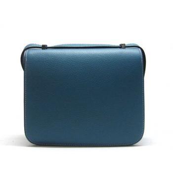 Hermes Constance H2098 Ladies Cross Body Bag Blue