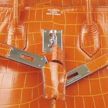 Replica Hermes Birkin 6089 Handbag Orange