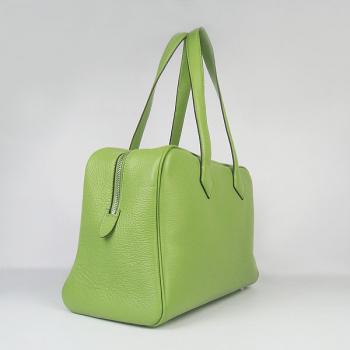 Hermes Bowling H2802 Ladies Lambskin Green Bag Replica