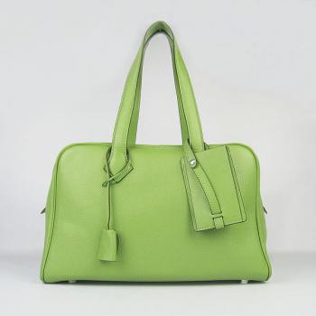 Hermes Bowling H2802 Ladies Lambskin Green Bag Replica