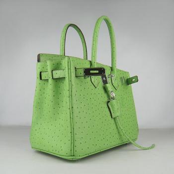 Cheap Cheap Hermes Birkin 6088 Ostrich Skin Green Handbag