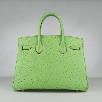 Cheap Cheap Hermes Birkin 6088 Ostrich Skin Green Handbag