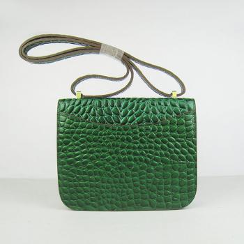 Hermes Constance H107 Ladies Snake Leather Green