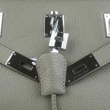 Hermes Jypsiere H6508 Ladies Cow Leather Grey