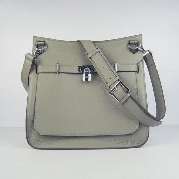 Hermes Jypsiere H6508 Ladies Cow Leather Grey