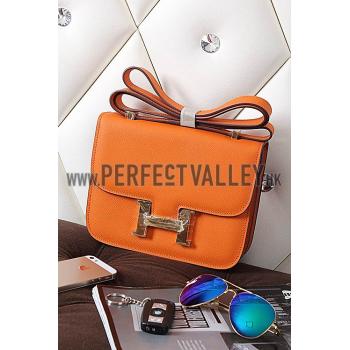 Hermes Constance Orange With Gold Hardware 608111