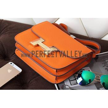 Hermes Constance Orange With Gold Hardware 608111