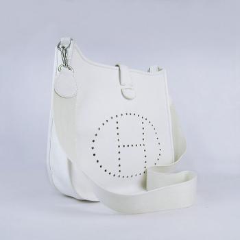 Hermes Evelyne 6309 Ladies Cross Body Bag White