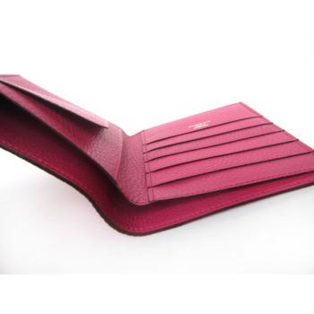 Hermes Wallet H2008 Ladies Lizard Leather Pink