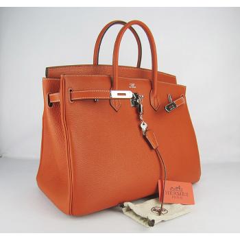 Replica Cheap  Hermes Birkin 6099 Ladies Orange Handbag