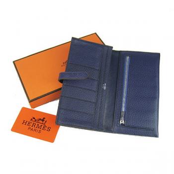 Hermes Wallet H008 Ladies Wallet Blue