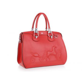 Hermes Original leather 60669 Ladies Cow Leather Red Bag