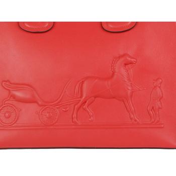 Hermes Original leather 60669 Ladies Cow Leather Red Bag