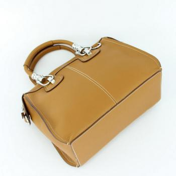 Replica Hermes  bags 9048 Ladies Cow Leather Yellow