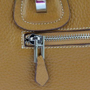 Replica Hermes  bags 9048 Ladies Cow Leather Yellow