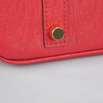 Hermes Original leather 6089 Handbag Lambskin Red