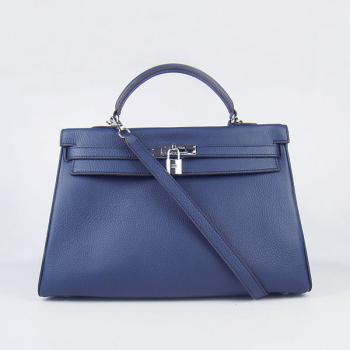 Cheap Hermes Kelly 6308 Ladies Blue Handbag