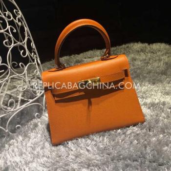 Cheap Hermes Kelly 2way Orange