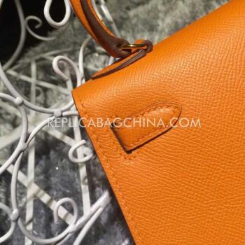 Cheap Hermes Kelly 2way Orange