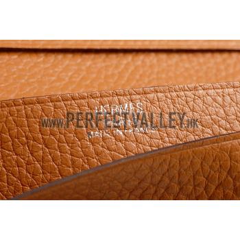 Cheap Hermes Fleming Long Wallet Brown 18926959