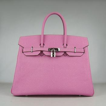 Hermes Birkin 6089 Ladies Handbag Pink Replica