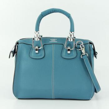 Cheap Hermes  bags 9048 2way Blue