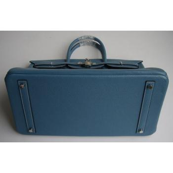 Hermes Birkin 61642 Ladies Handbag Blue