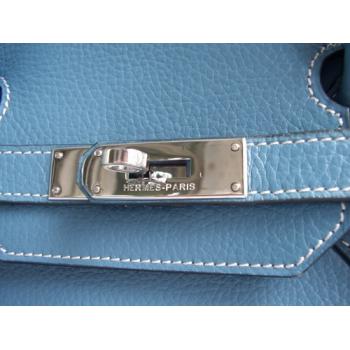 Hermes Birkin 61642 Ladies Handbag Blue