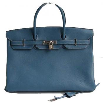 Hermes Birkin 61642 Ladies Handbag Blue